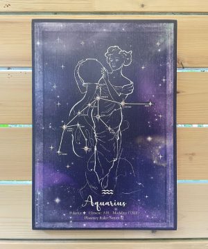 aquarius / star constellation, blue background