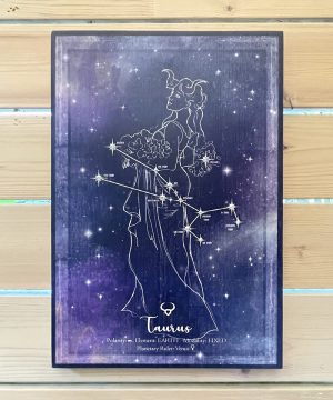 taurus / star constellation, blue background